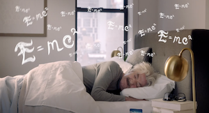 Lou Cariffe as Albert Einstein- Unisom® 